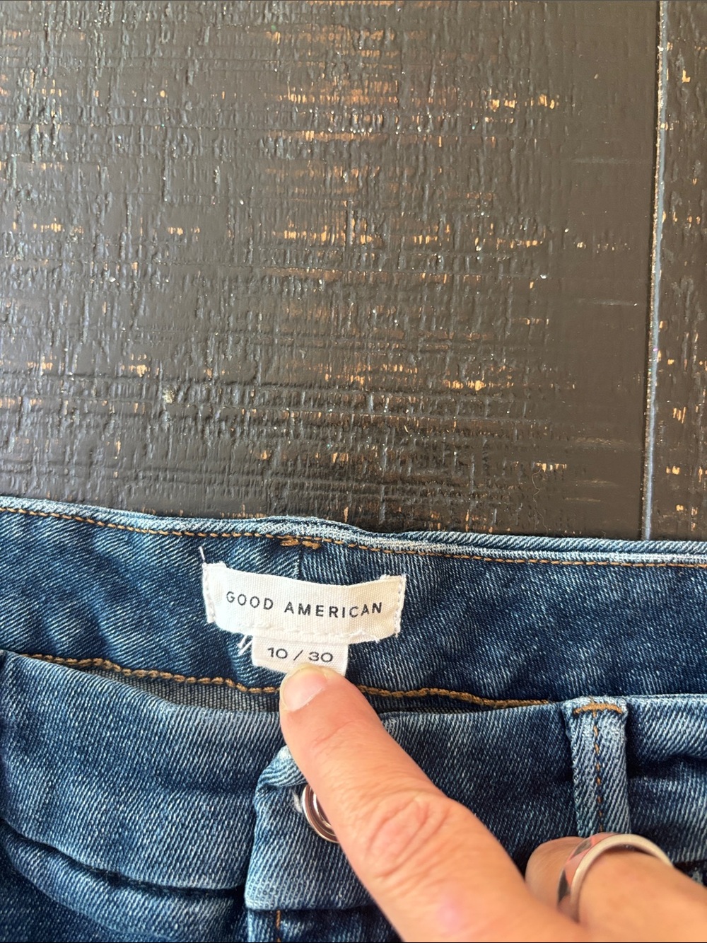 Good American Good Petite Skinny Blue Jeans size 10 / 30 - Picture 3 of 8